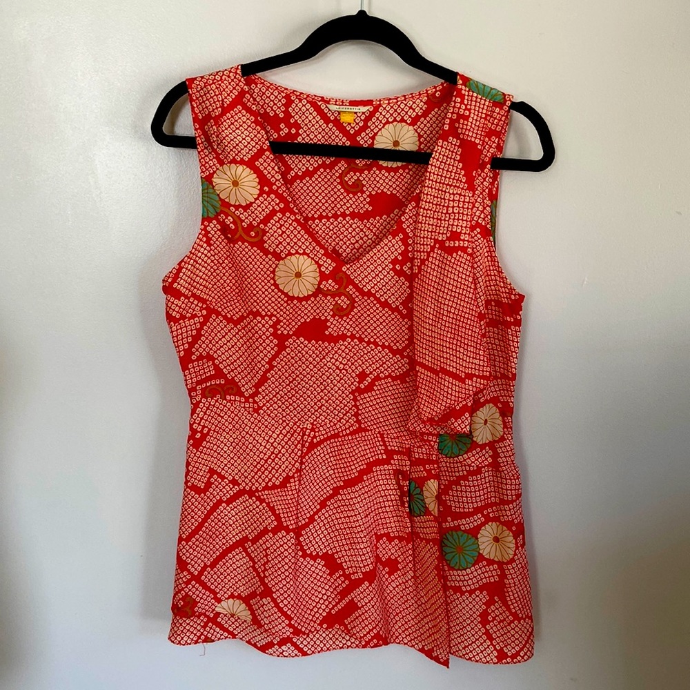 Leifsdottir sulk peplum sleeveless blouse